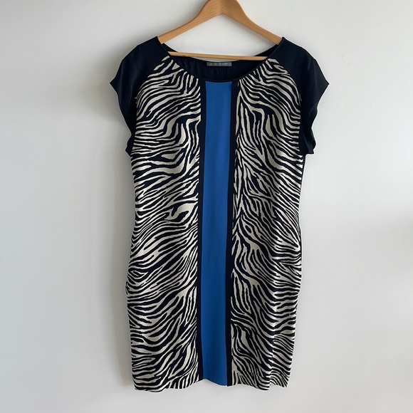blue and black zebra print dress Eugenia Dress  Brandy Melville UK